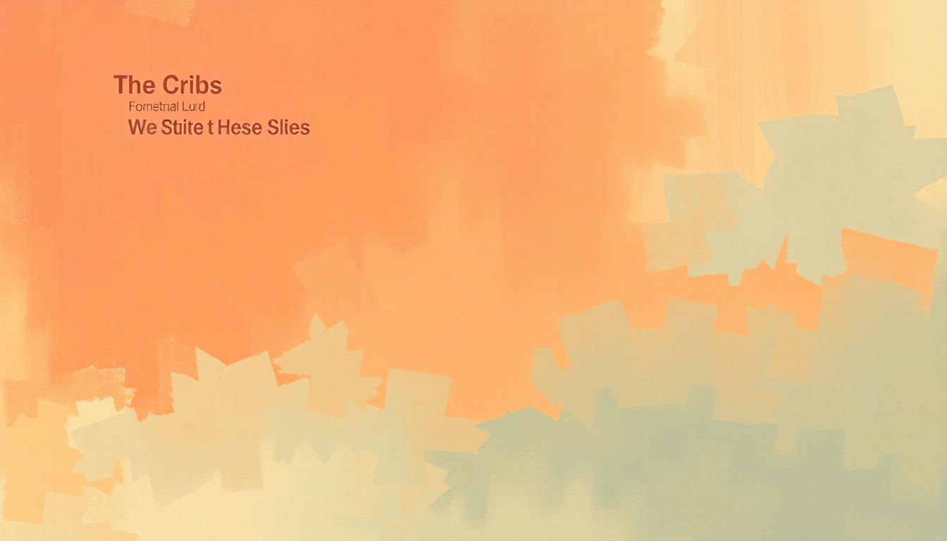 Fan-driven abstract illustration evoking the emotional arc of We Share the Same Skies by The Cribs