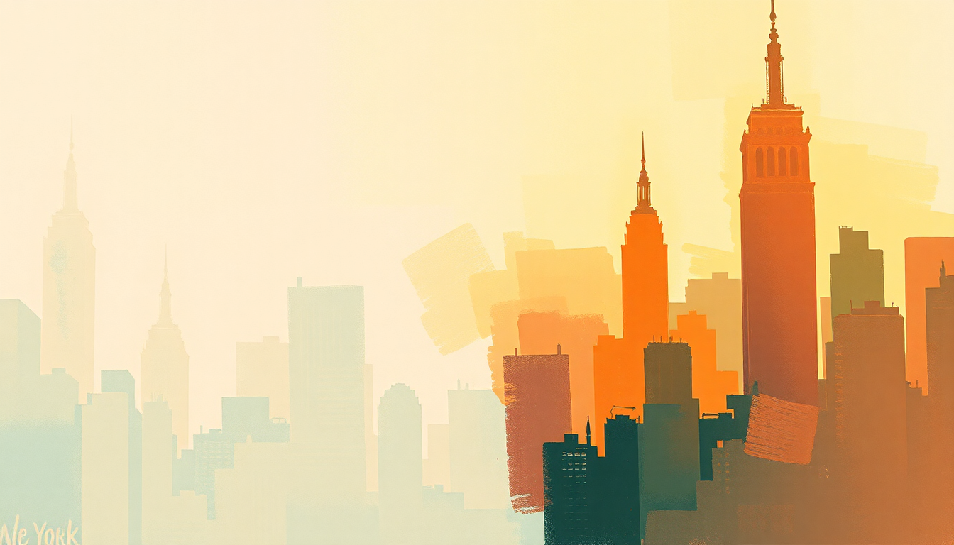 Fan-driven abstract illustration evoking the emotional arc of Welcome to New York by Taylor Swift