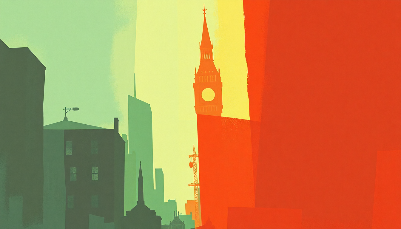 Fan-driven abstract illustration evoking the emotional arc of Werewolves of London by Warren Zevon