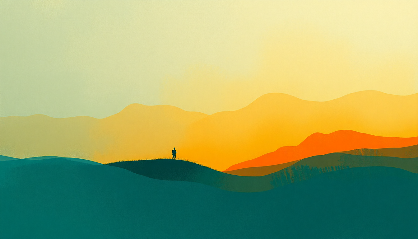 Fan-driven abstract illustration evoking the emotional arc of Wesley's Theory by Kendrick Lamar