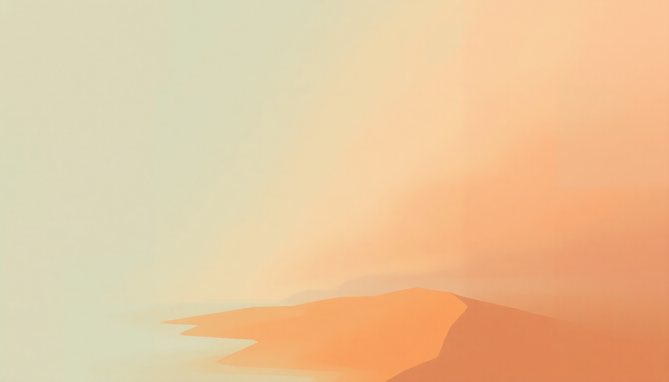Fan-driven abstract illustration evoking the emotional arc of Wet Sand by Red Hot Chili Peppers