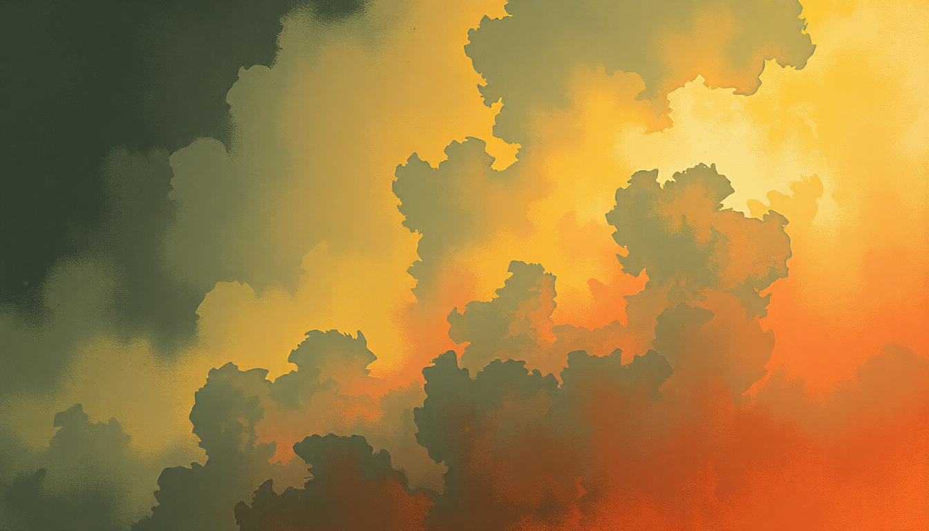 Fan-driven abstract illustration evoking the emotional arc of What Do I Get by Buzzcocks
