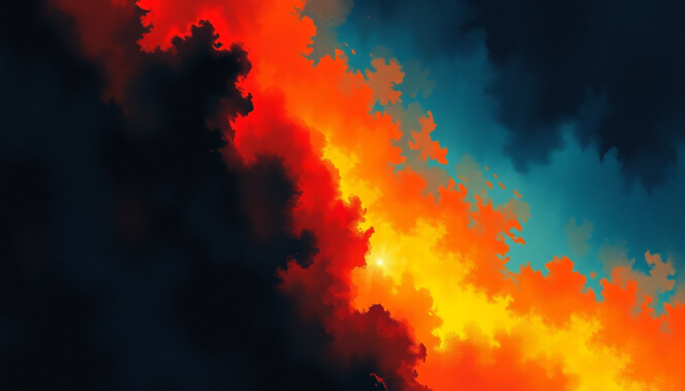 Fan-driven abstract illustration evoking the emotional arc of What Do You Do for Money Honey by AC/DC