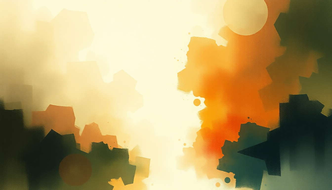 Fan-driven abstract illustration evoking the emotional arc of What Kind of Man by Florence + the Machine