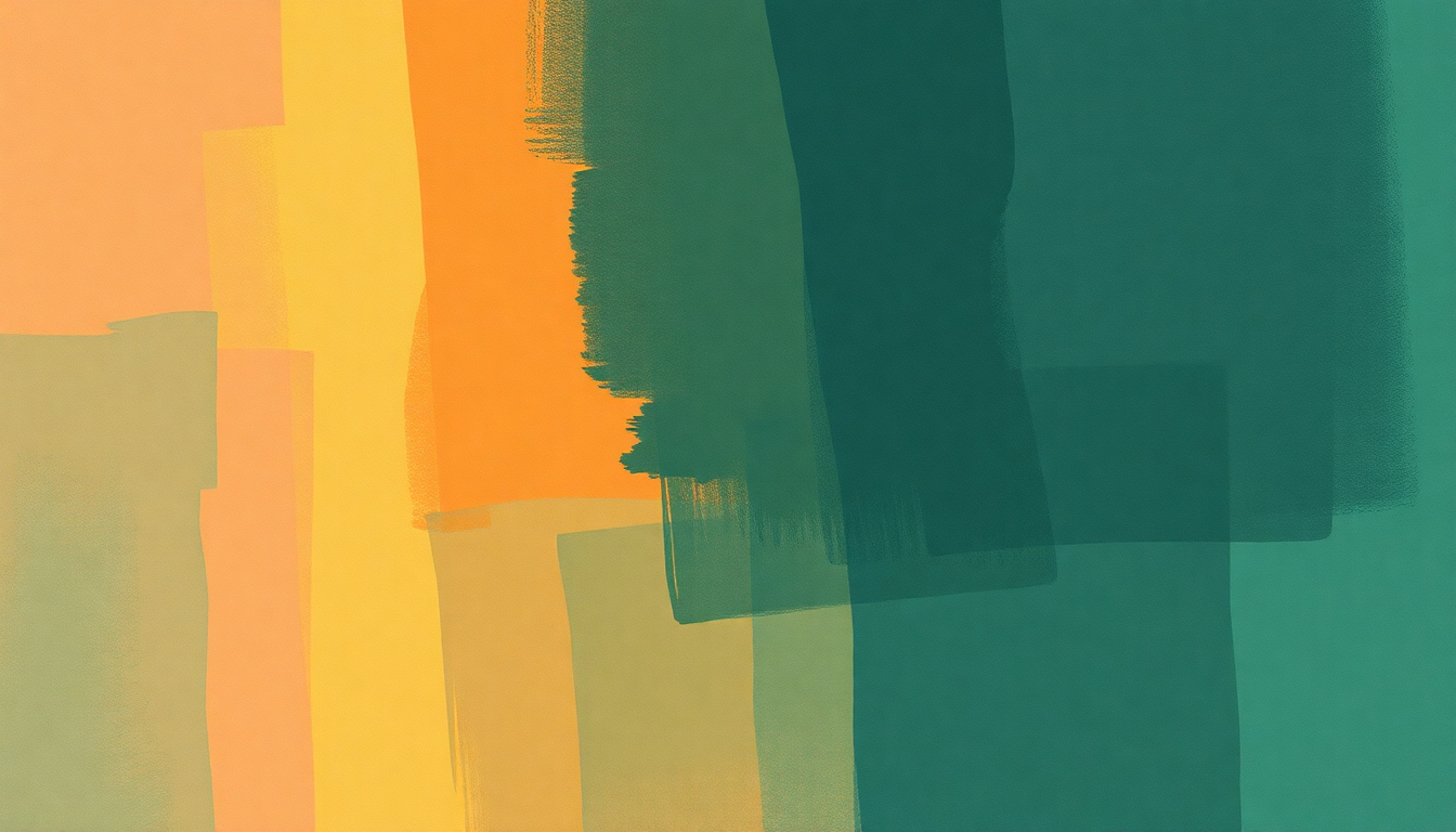 Fan-driven abstract illustration evoking the emotional arc of What She Came For by Franz Ferdinand