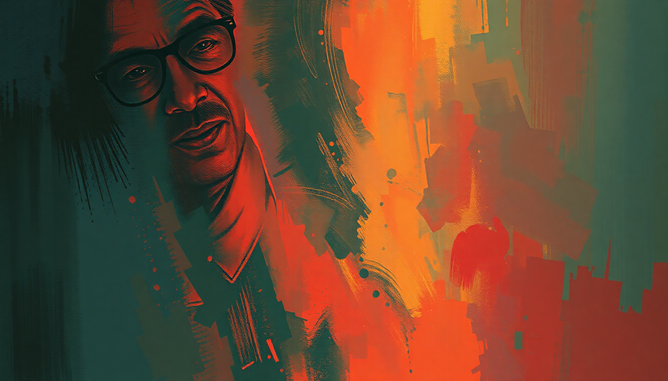 Fan-driven abstract illustration evoking the emotional arc of What'd I Say by Ray Charles