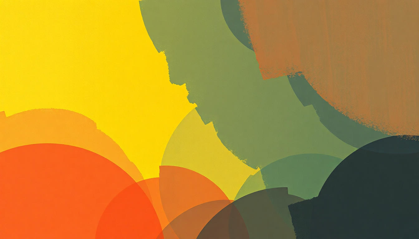 Fan-driven abstract illustration evoking the emotional arc of Whatever Gets You Thru the Night by John Lennon