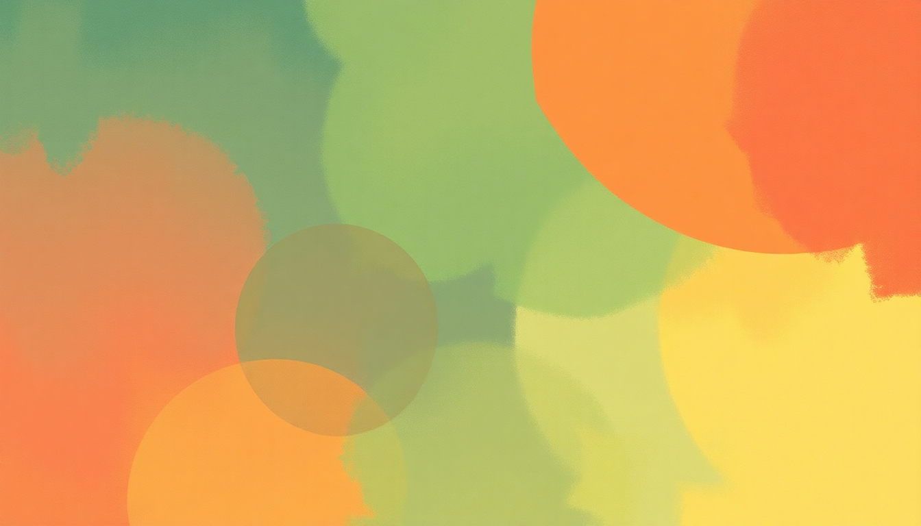 Fan-driven abstract illustration evoking the emotional arc of Wheatland by Oscar Peterson