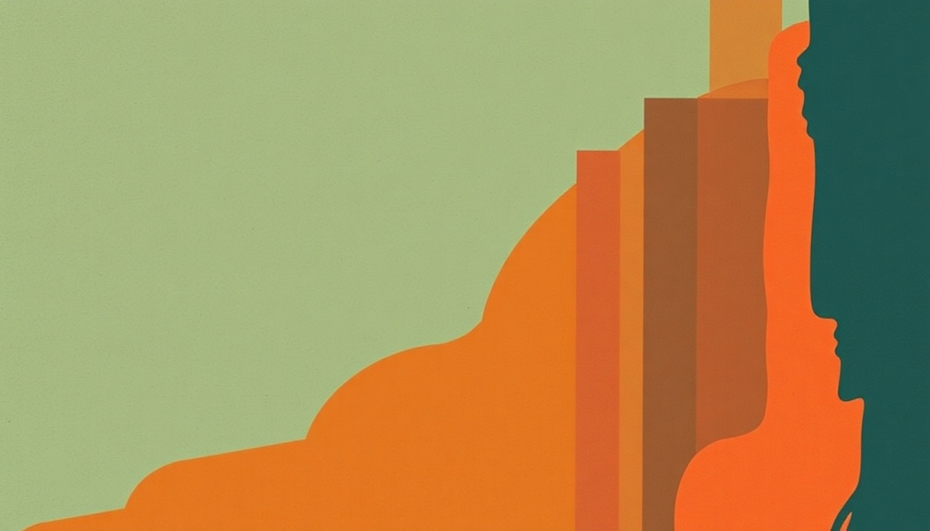 Fan-driven abstract illustration evoking the emotional arc of When the Revolution Comes by The Last Poets