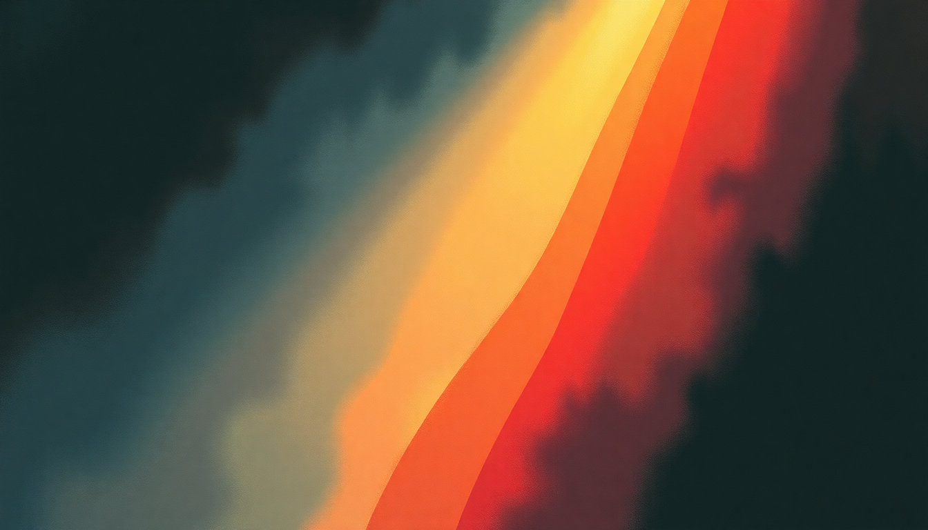 Fan-driven abstract illustration evoking the emotional arc of When Tomorrow Comes by Eurythmics