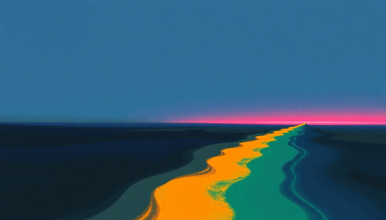 Fan-driven abstract illustration evoking the emotional arc of When Will You Come Home by Galaxie 500