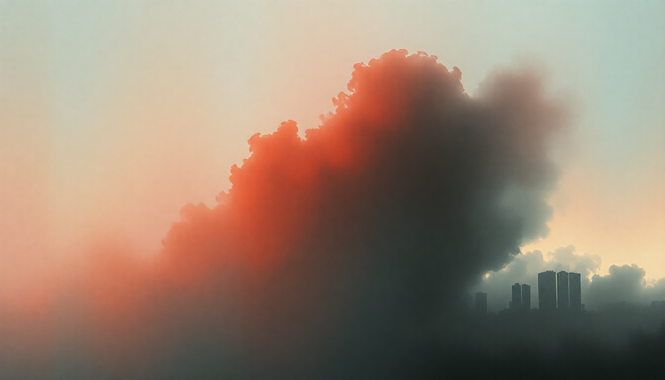 Fan-driven abstract illustration evoking the emotional arc of When You Sleep by My Bloody Valentine
