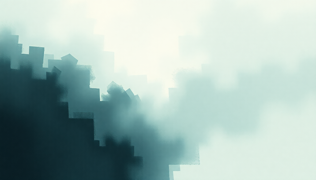 Fan-driven abstract illustration evoking the emotional arc of Where Did You Sleep Last Night by Nirvana