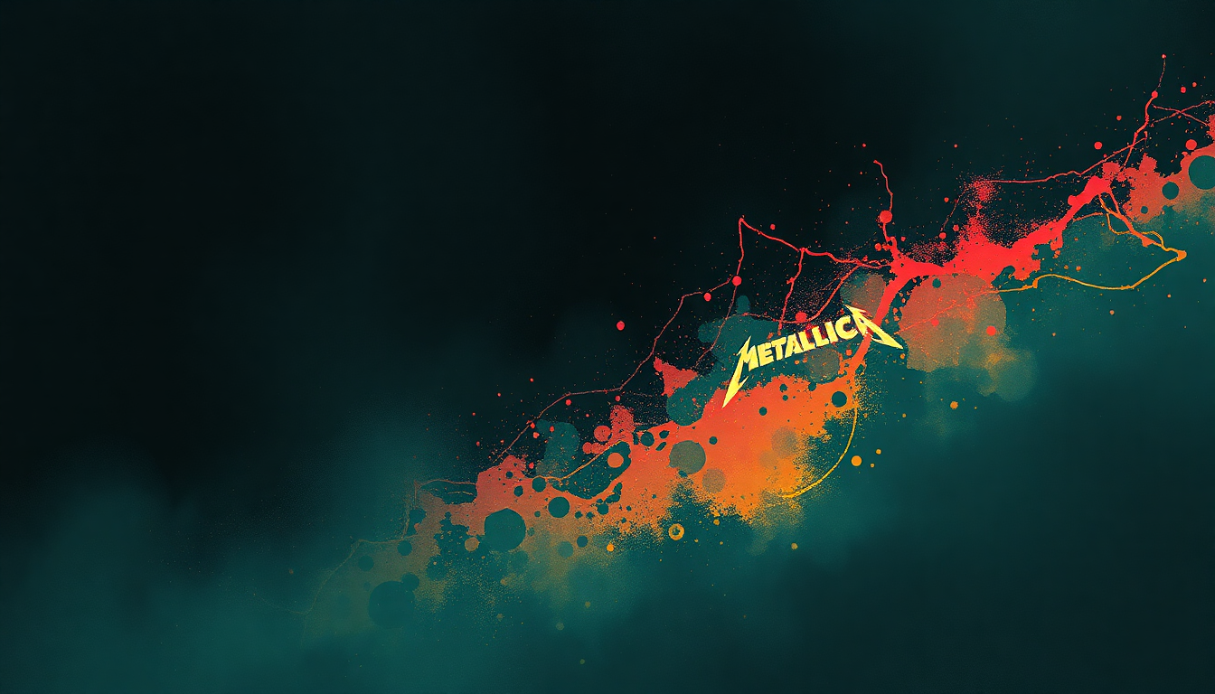Fan-driven abstract illustration evoking the emotional arc of Whiplash by Metallica