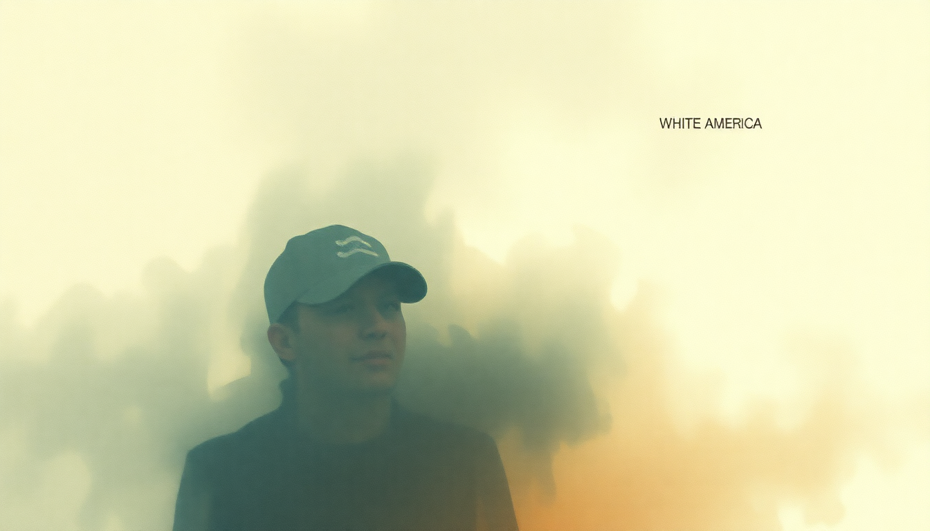 Fan-driven abstract illustration evoking the emotional arc of White America by Eminem