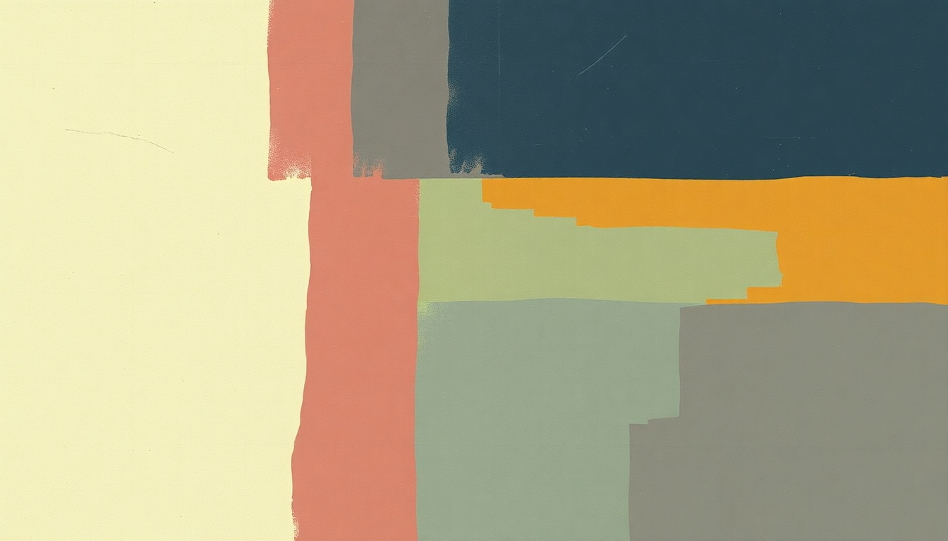 Fan-driven abstract illustration evoking the emotional arc of White Freight Liner Blues by Jimmie Dale Gilmore