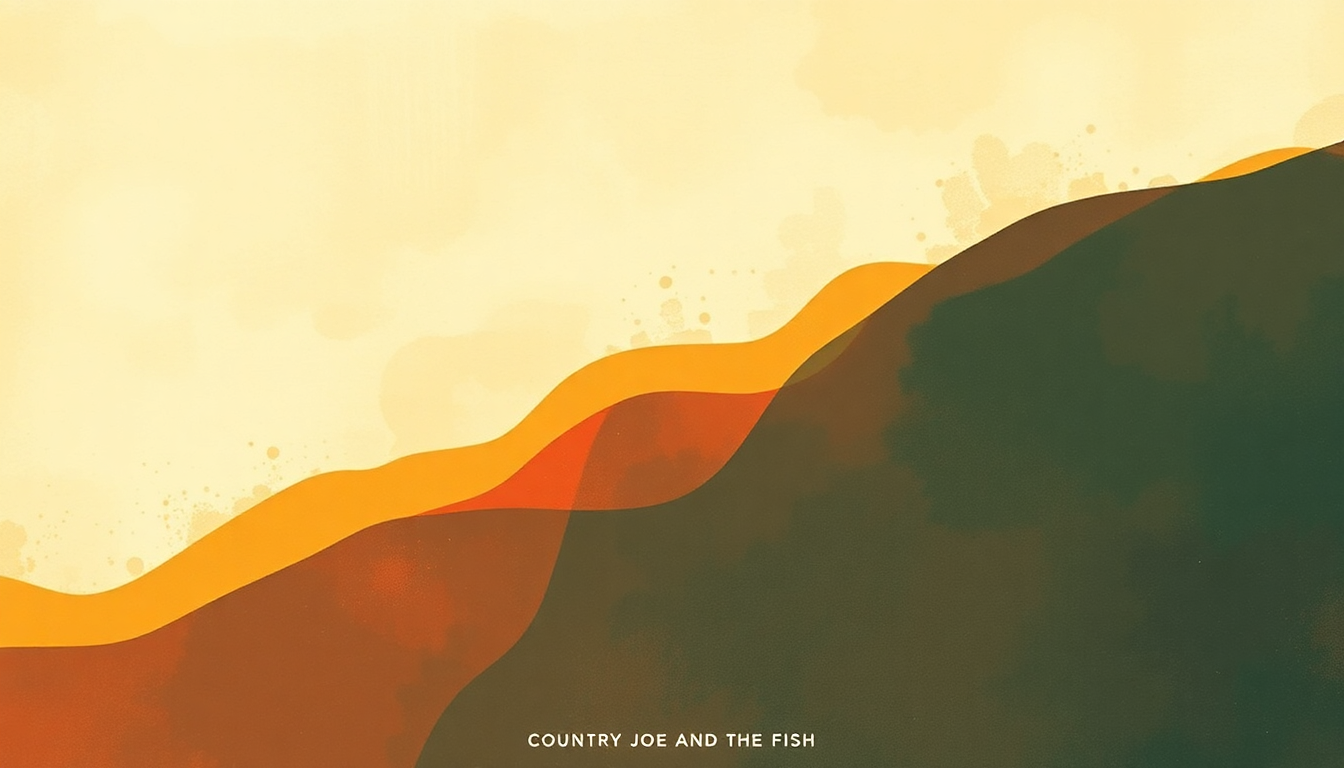 Fan-driven abstract illustration evoking the emotional arc of Who Am I by Country Joe and the Fish