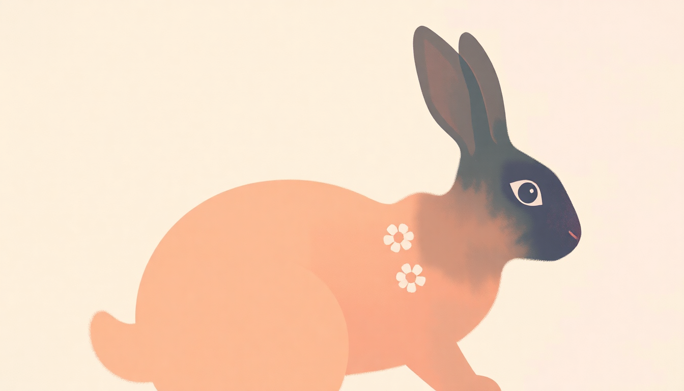 Fan-driven abstract illustration evoking the emotional arc of Who Could Win a Rabbit by Animal Collective