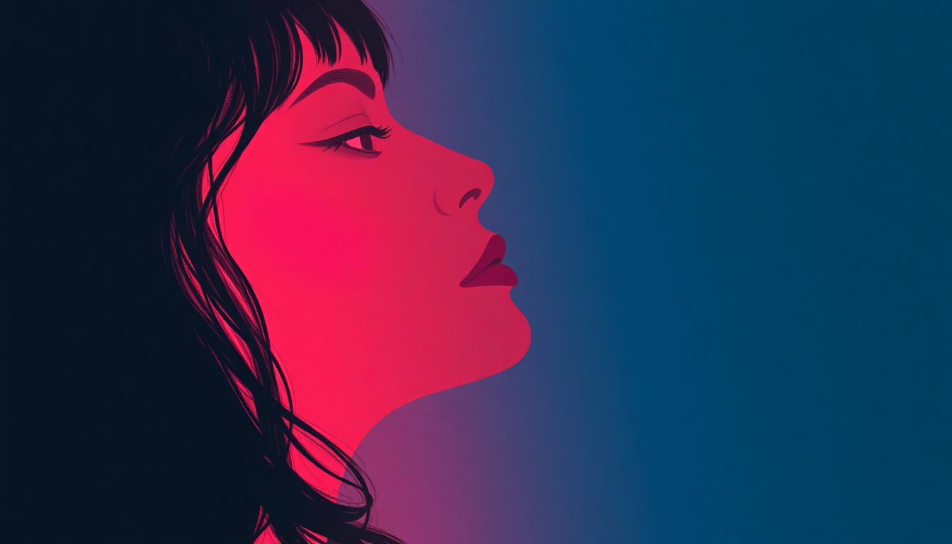 Fan-driven abstract illustration evoking the emotional arc of Who's That Girl? by Eurythmics