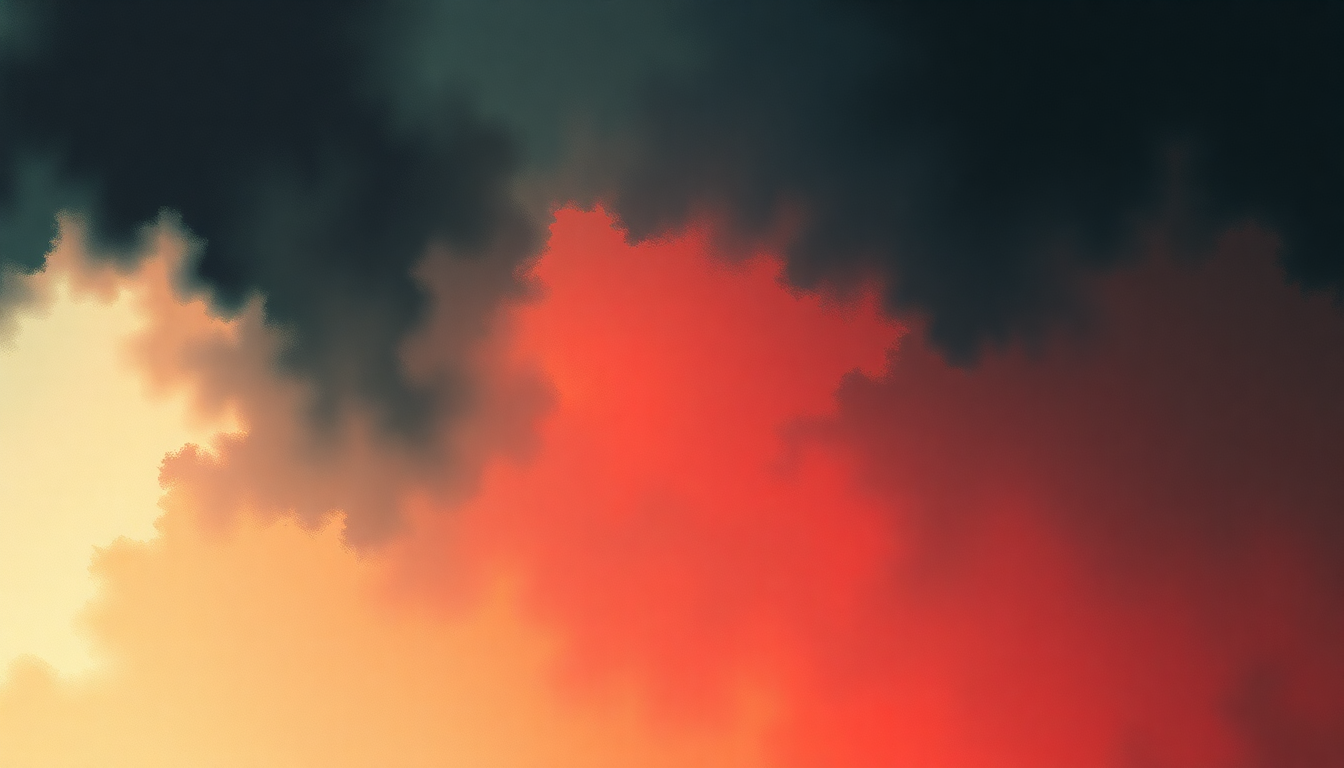 Fan-driven abstract illustration evoking the emotional arc of Why Can't I Be You? by The Cure