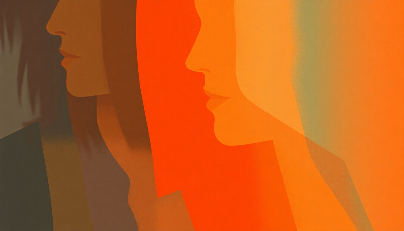 Fan-driven abstract illustration evoking the emotional arc of Why Can't This Be Love by Van Halen