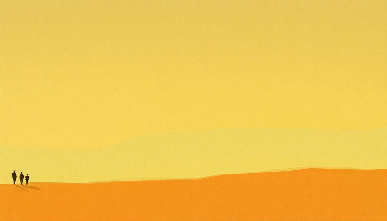 Fan-driven abstract illustration evoking the emotional arc of Why Can't We Live Together by Santana