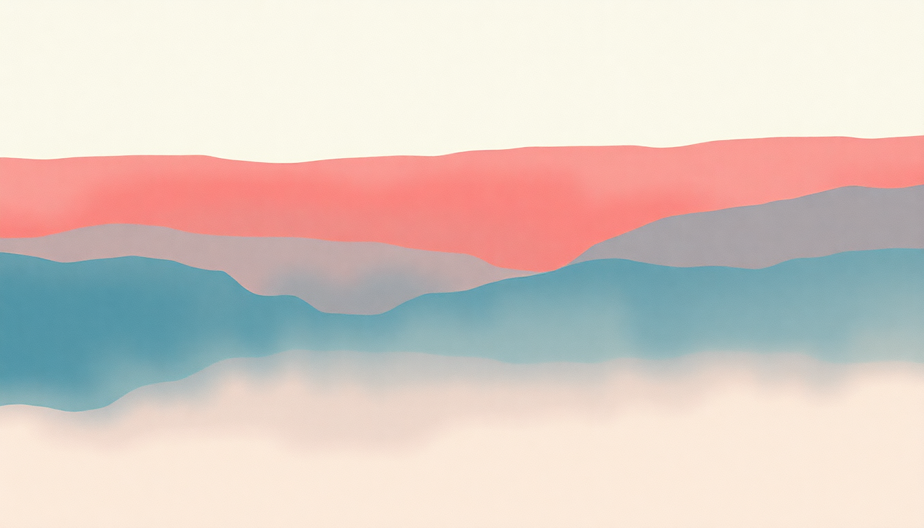 Fan-driven abstract illustration evoking the emotional arc of Why Didn't You Stop Me? by Mitski