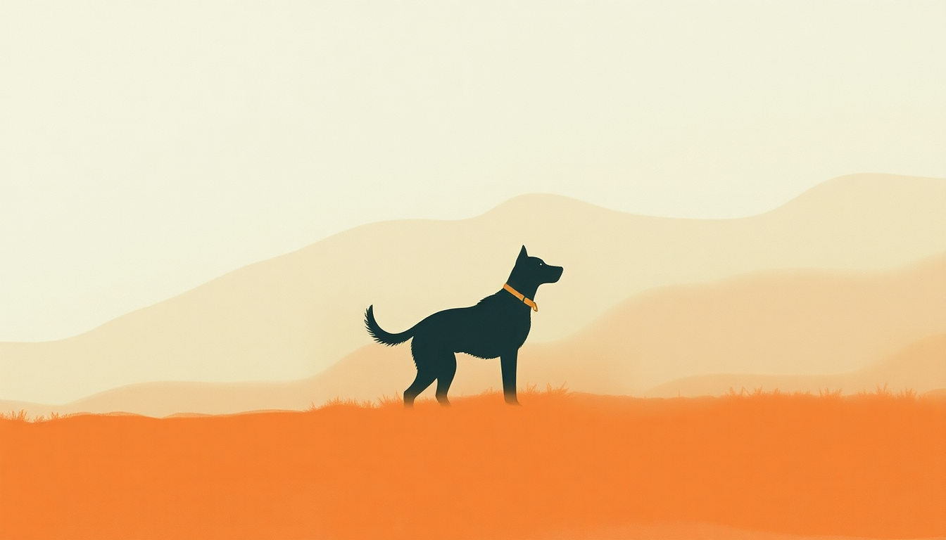 Fan-driven abstract illustration evoking the emotional arc of Why Walk a Dog? by Jack White