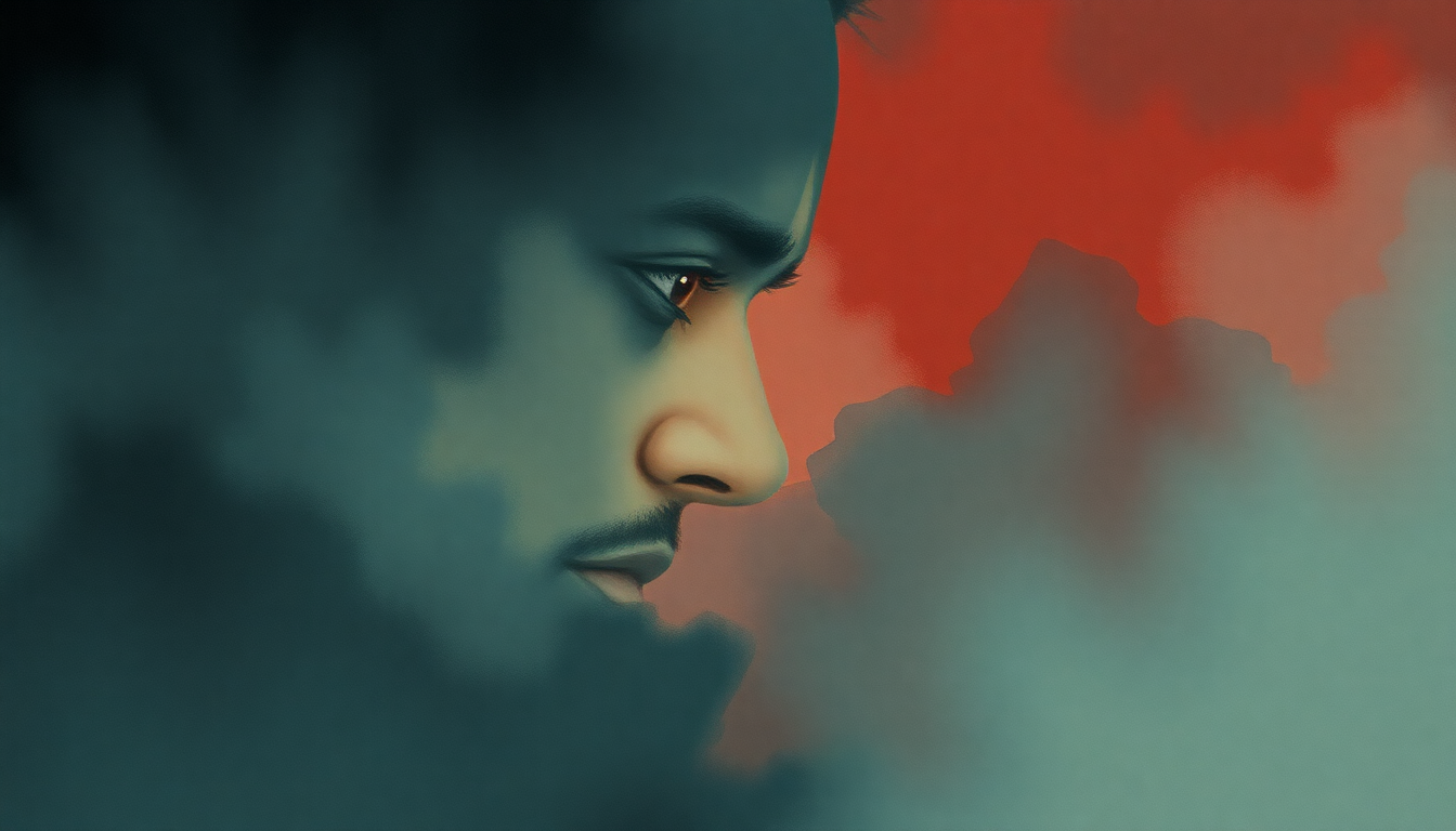 Fan-driven abstract illustration evoking the emotional arc of Wicked Games by The Weeknd