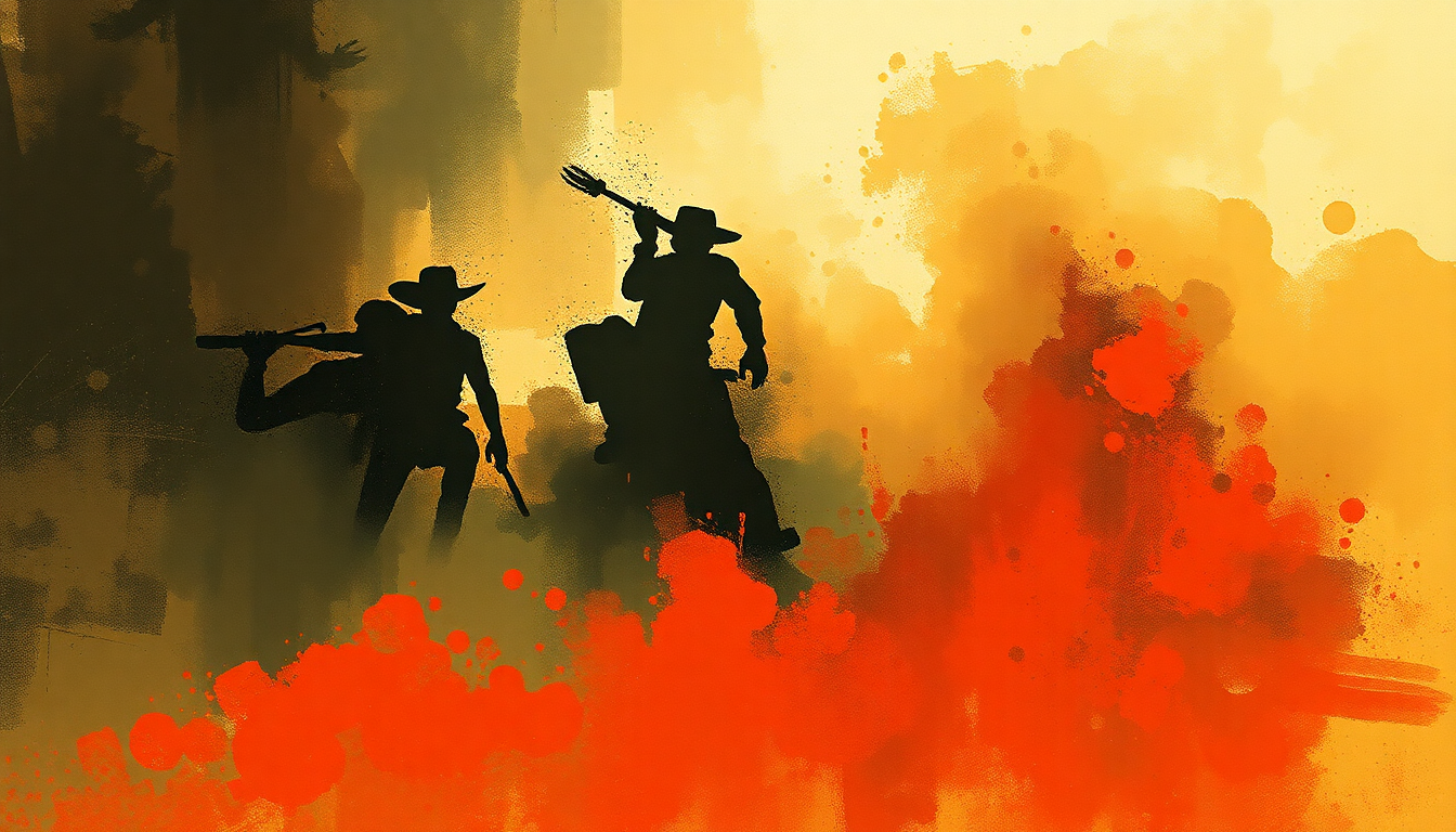 Fan-driven abstract illustration evoking the emotional arc of Wild One by Jerry Lee Lewis