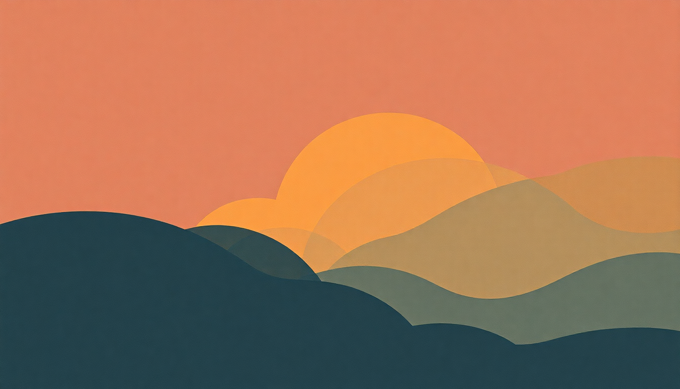 Fan-driven abstract illustration evoking the emotional arc of Wild Time by Weyes Blood