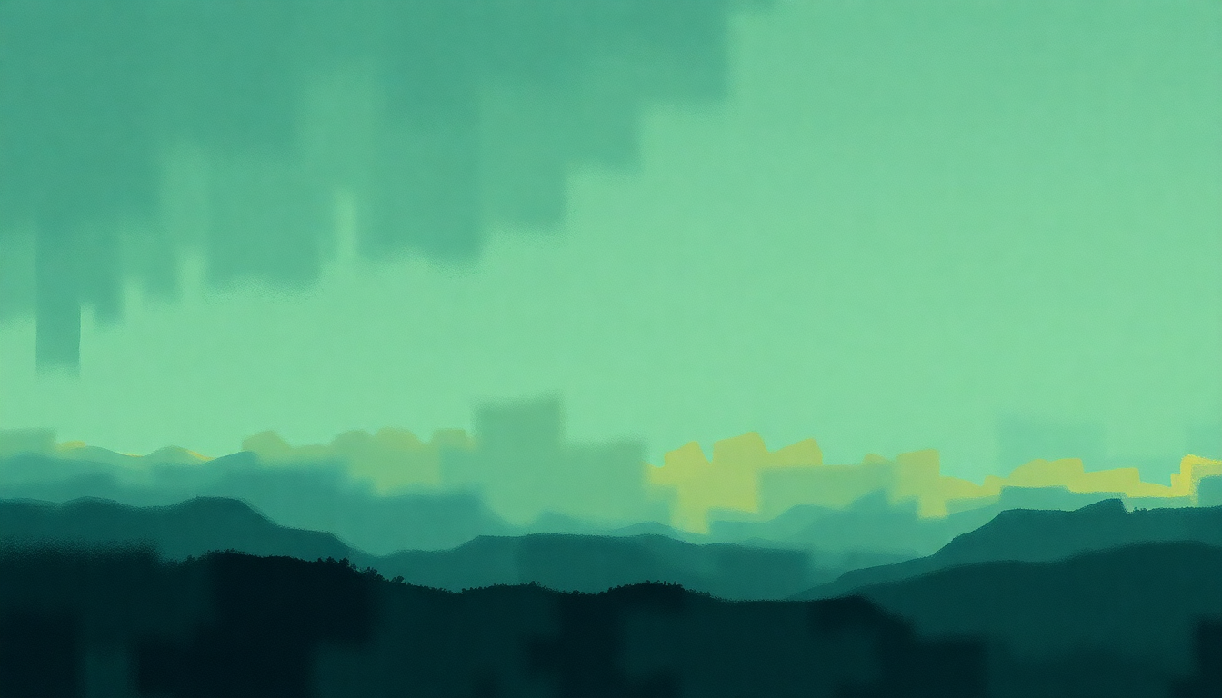 Fan-driven abstract illustration evoking the emotional arc of Wincing the Night Away by The Shins
