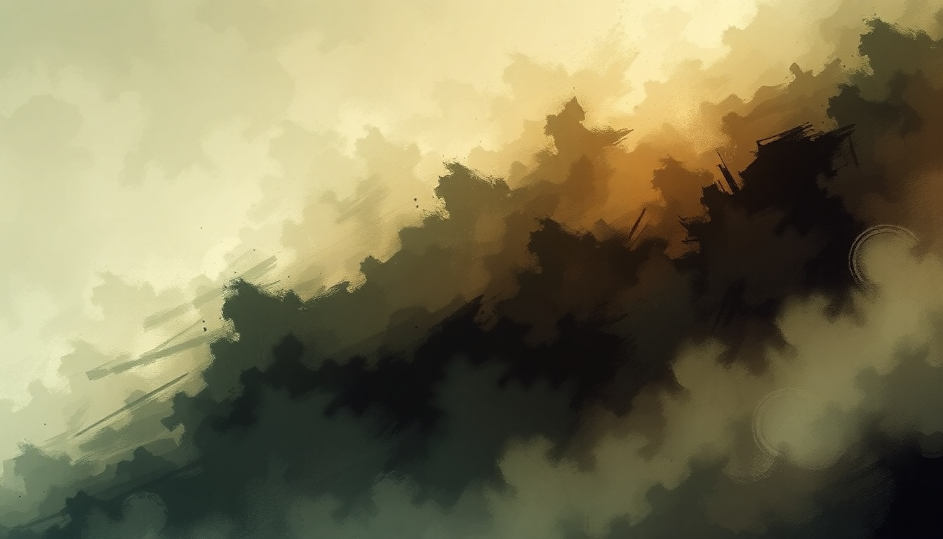 Fan-driven abstract illustration evoking the emotional arc of Wind Below by Rage Against the Machine
