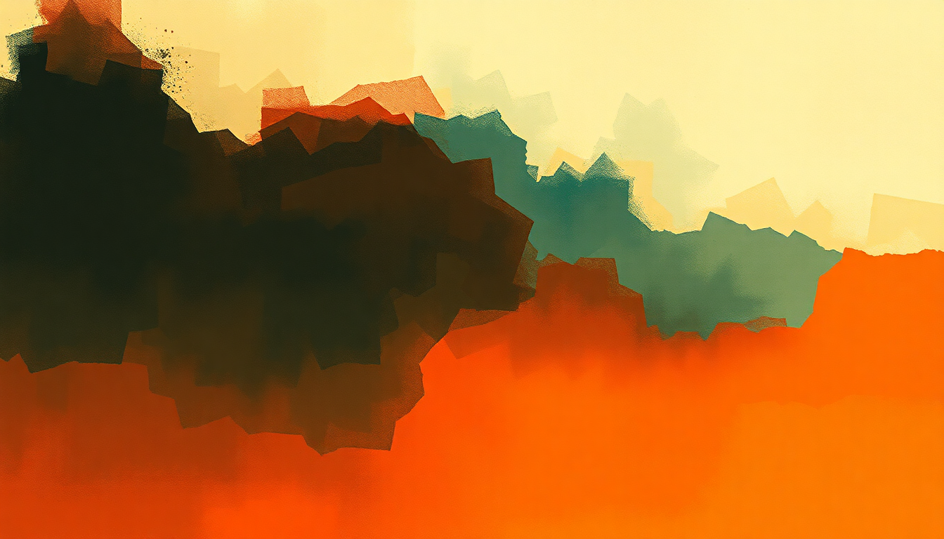 Fan-driven abstract illustration evoking the emotional arc of Witchcraft by Frank Sinatra