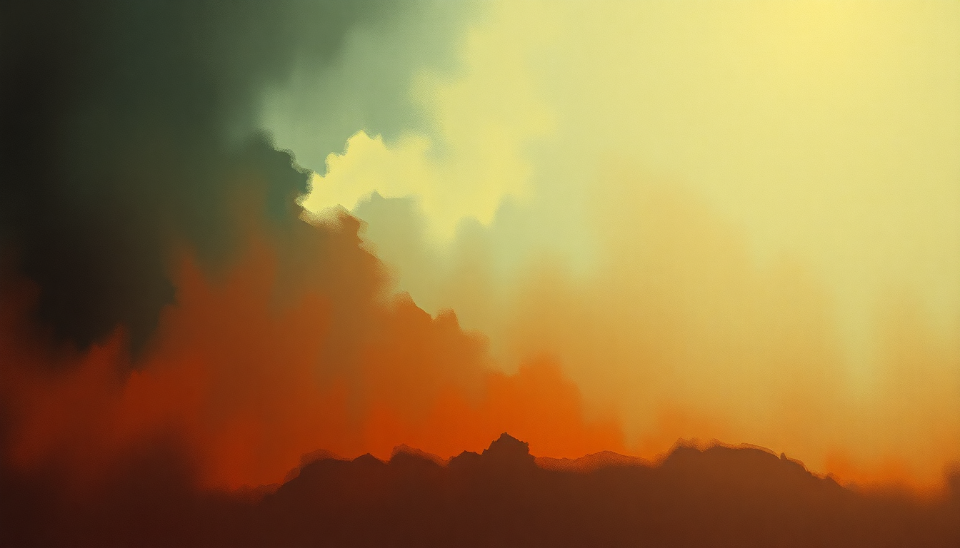Fan-driven abstract illustration evoking the emotional arc of Without a Song by Sonny Rollins