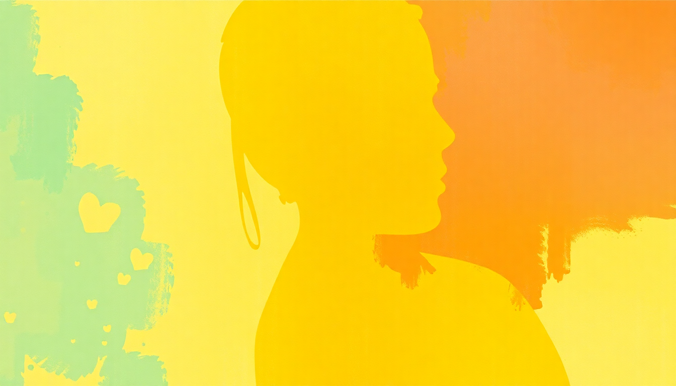Fan-driven abstract illustration evoking the emotional arc of Woman by Doja Cat