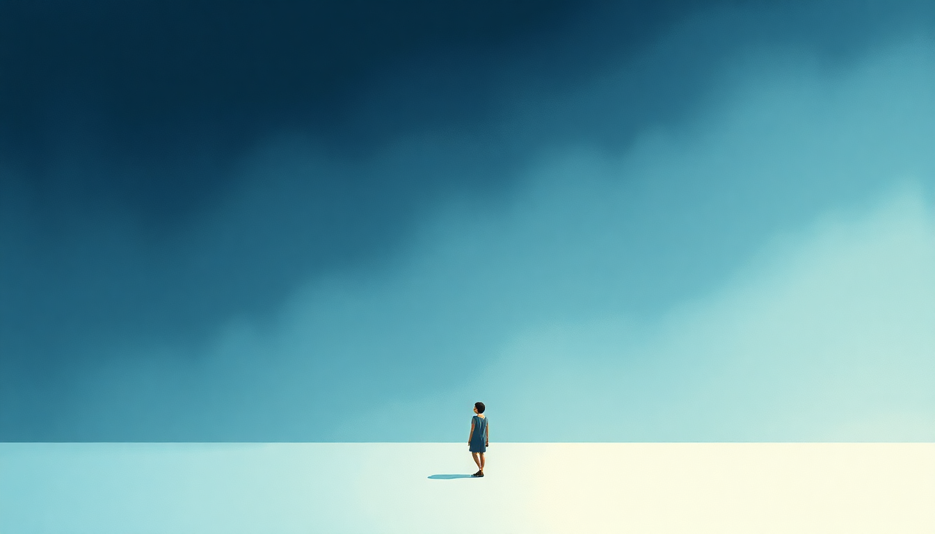 Fan-driven abstract illustration evoking the emotional arc of Wonderwall by Rockabye Baby