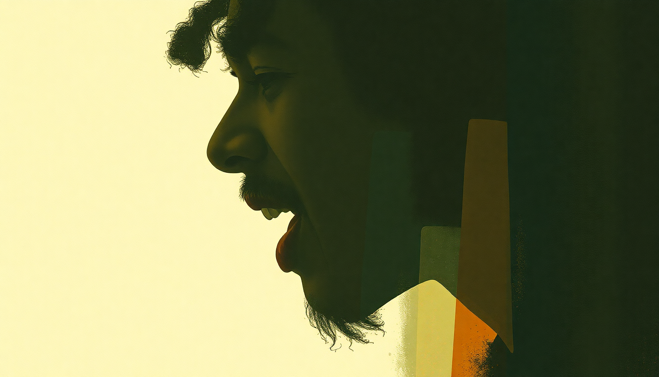Fan-driven abstract illustration evoking the emotional arc of Words of My Mouth by Lee Scratch Perry