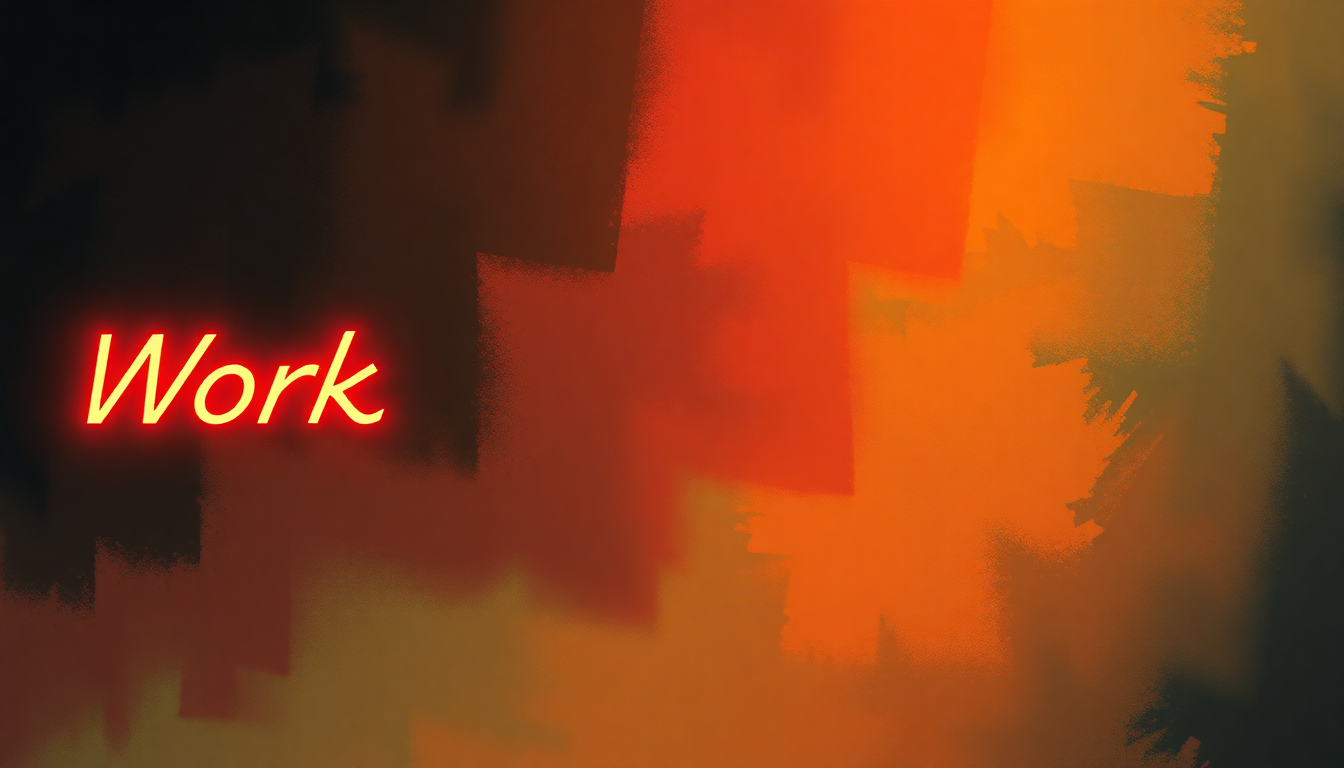 Fan-driven abstract illustration evoking the emotional arc of Work by Bob Marley & The Wailers