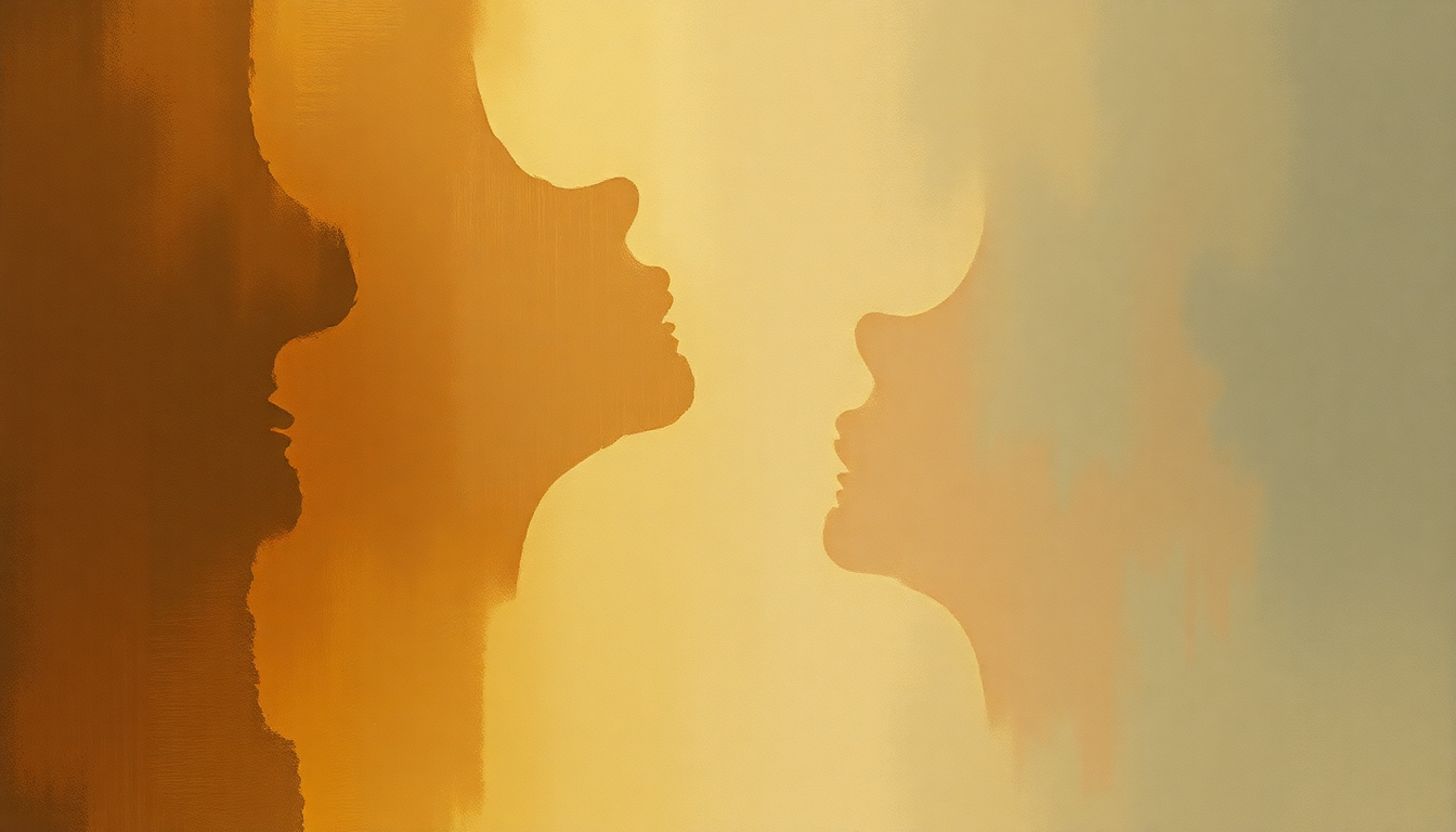 Fan-driven abstract illustration evoking the emotional arc of World of Pain by Cream