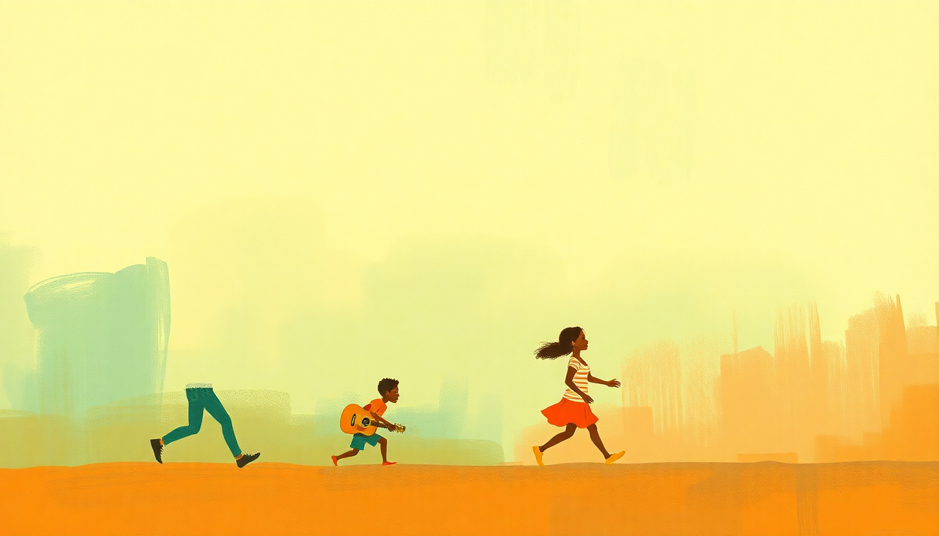 Fan-driven abstract illustration evoking the emotional arc of World Playground: A Musical Adventure for Kids by Putumayo Kids (Various Artists)