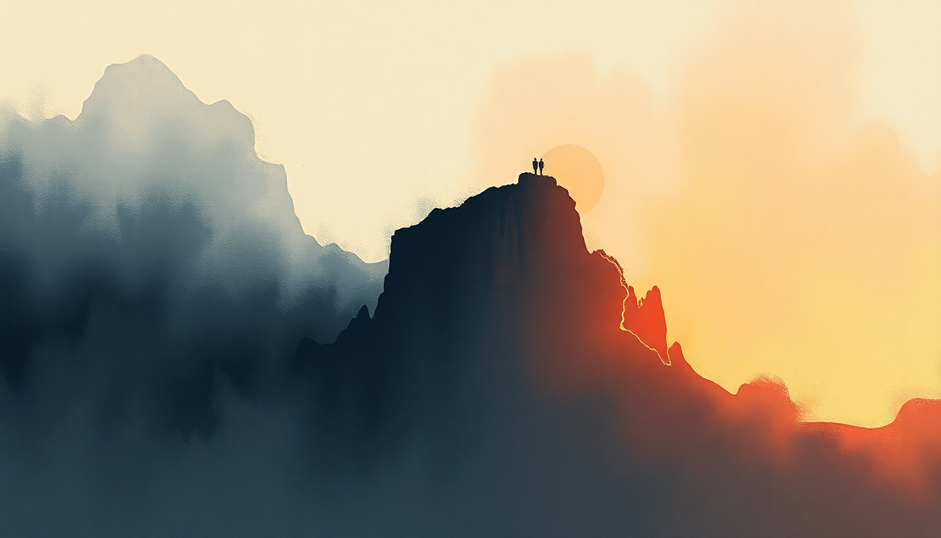 Fan-driven abstract illustration evoking the emotional arc of World We Created by Giveon