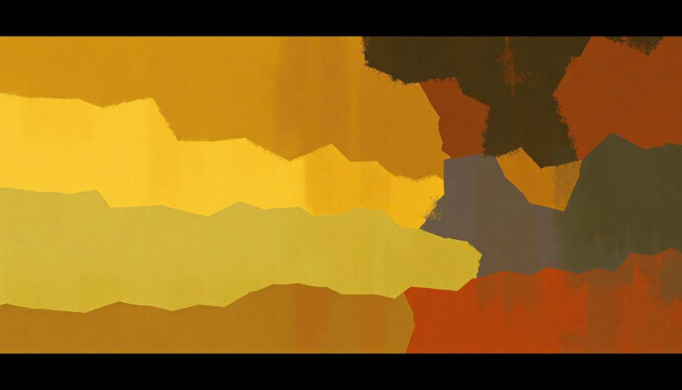 Fan-driven abstract illustration evoking the emotional arc of Worotan by Oumou Sangare