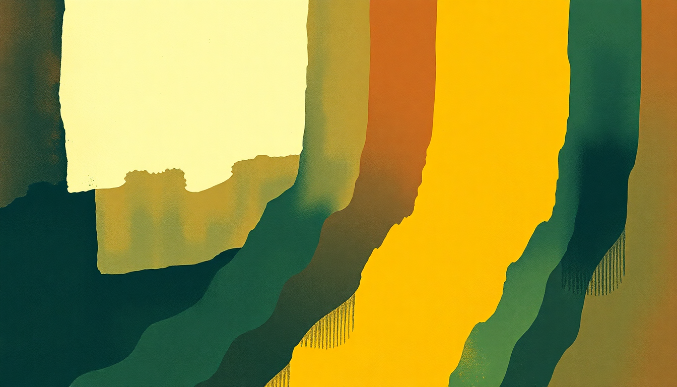 Fan-driven abstract illustration evoking the emotional arc of Worry Worry by B.B. King