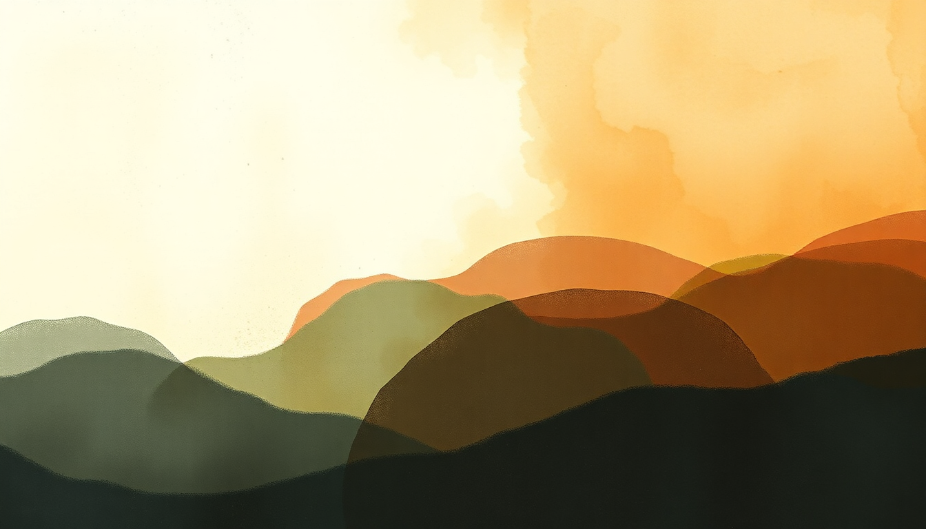 Fan-driven abstract illustration evoking the emotional arc of Would That I by Hozier