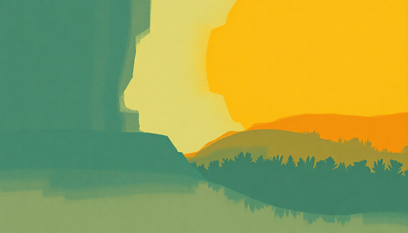 Fan-driven abstract illustration evoking the emotional arc of Written in Reverse by Spoon