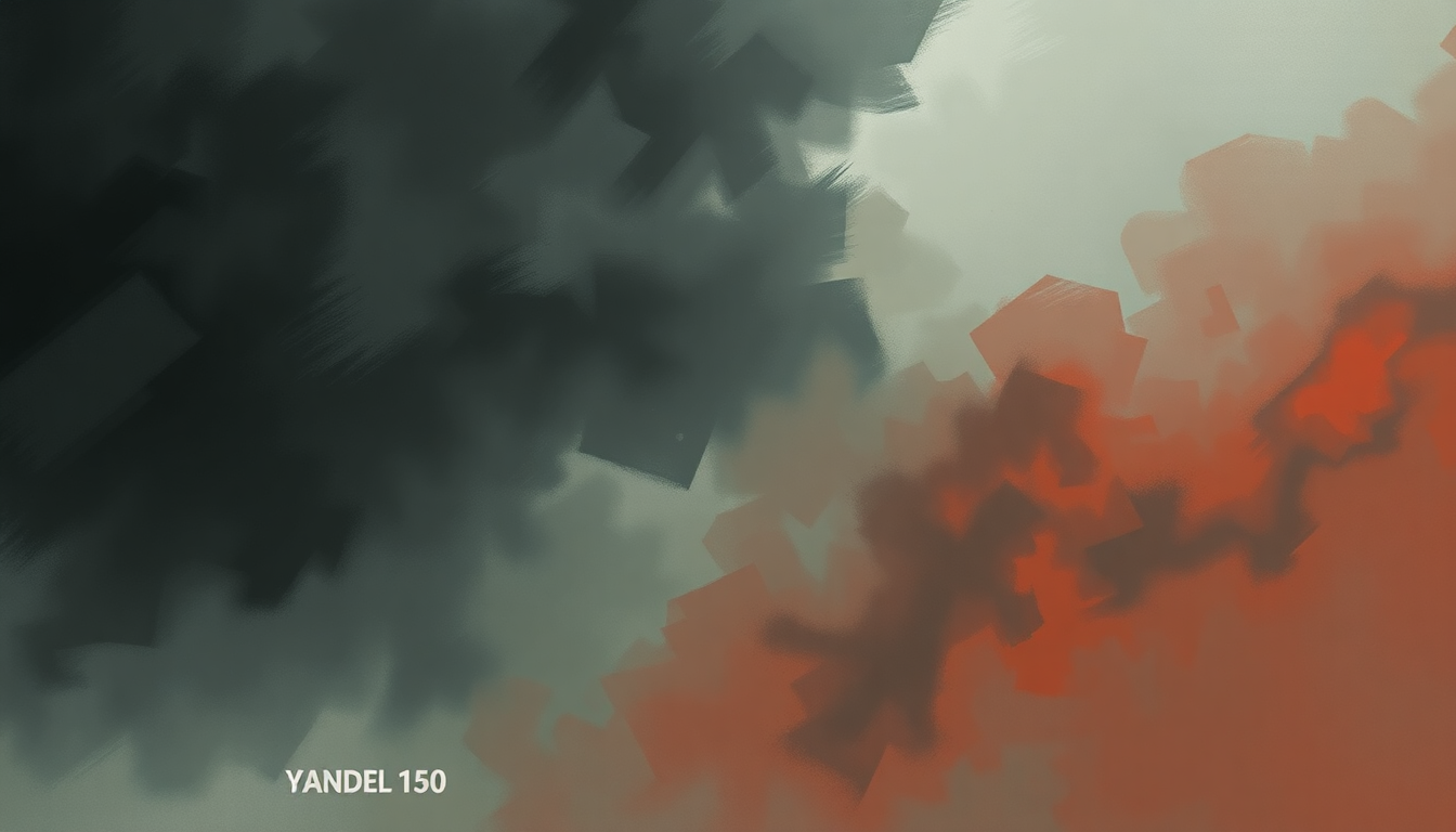 Fan-driven abstract illustration evoking the emotional arc of Yandel 150 by Daddy Yankee