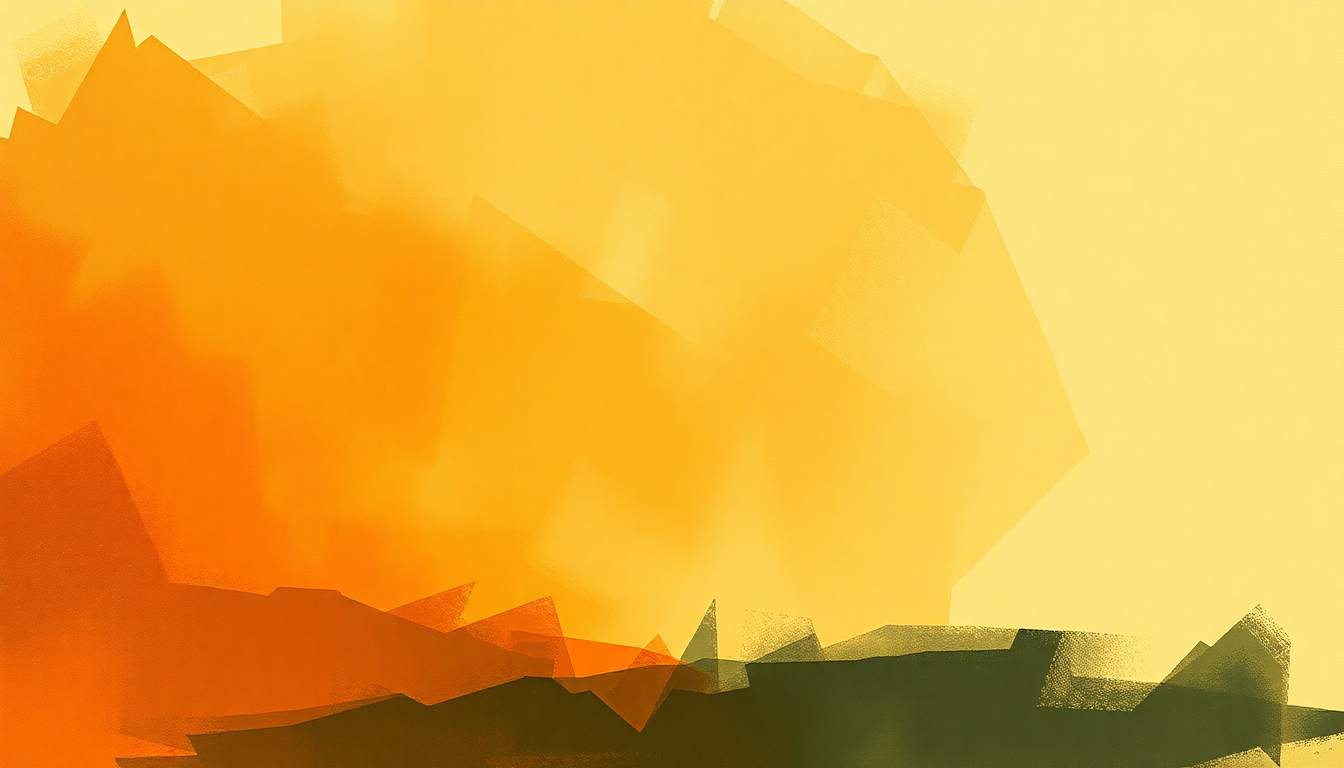 Fan-driven abstract illustration evoking the emotional arc of Yardbird Suite by Charlie Parker