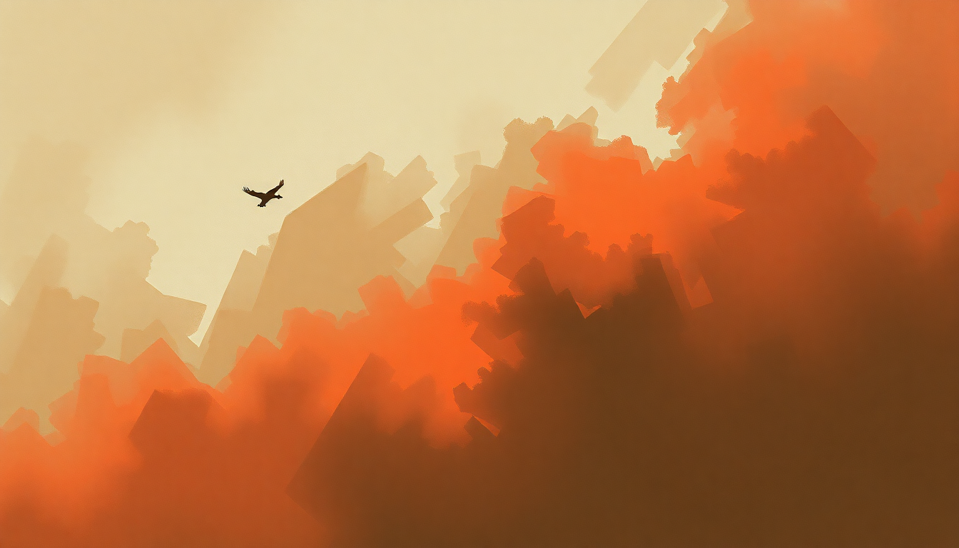 Fan-driven abstract illustration evoking the emotional arc of Yeah! by Usher