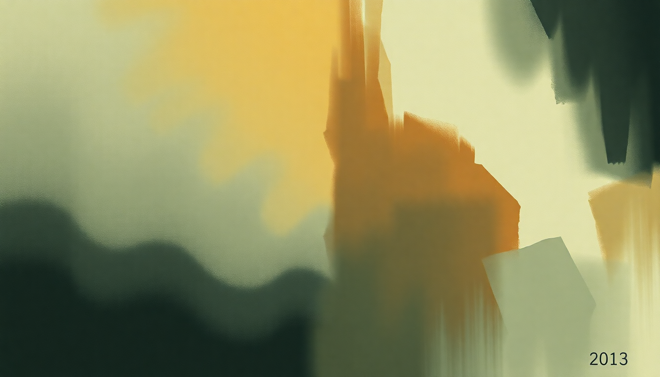 Fan-driven abstract illustration evoking the emotional arc of Year in Review by The Black Keys